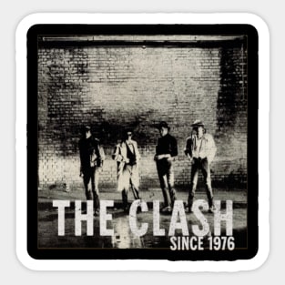 clash vintage musician Sticker